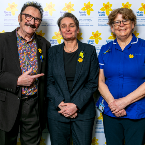 Kate Osborne MP and Paul Chuckle help support Marie Curie’s biggest fundraising campaign